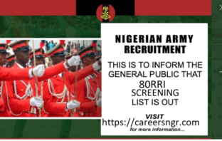 Nigerian Army Shortlisted Candidates 2021 for Screening Exercise nigerian army shortlisted candidates